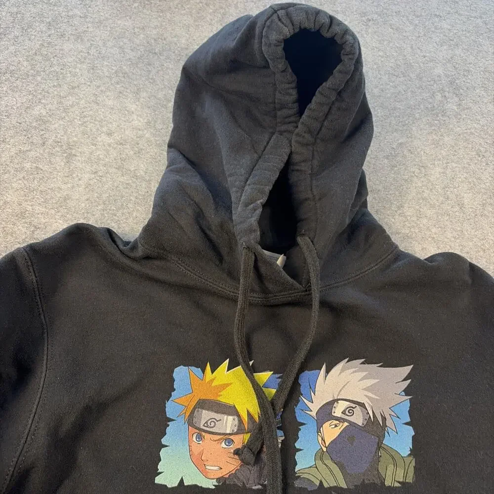Vintage Og 2007 Naruto Shippuden Anime Bk Hoodie Sweatshirt Size M